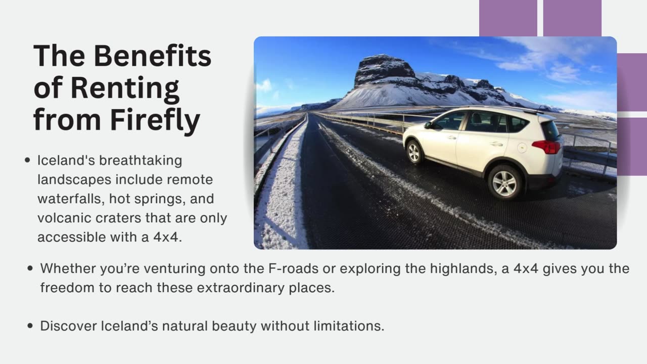 Explore Iceland with the Perfect Vehicle - Firefly Car Rental Iceland