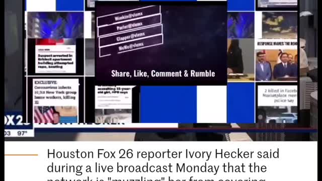 Ivory Hecker off script during a 5 p.m. broadcast, alleging that she is being #muzzled