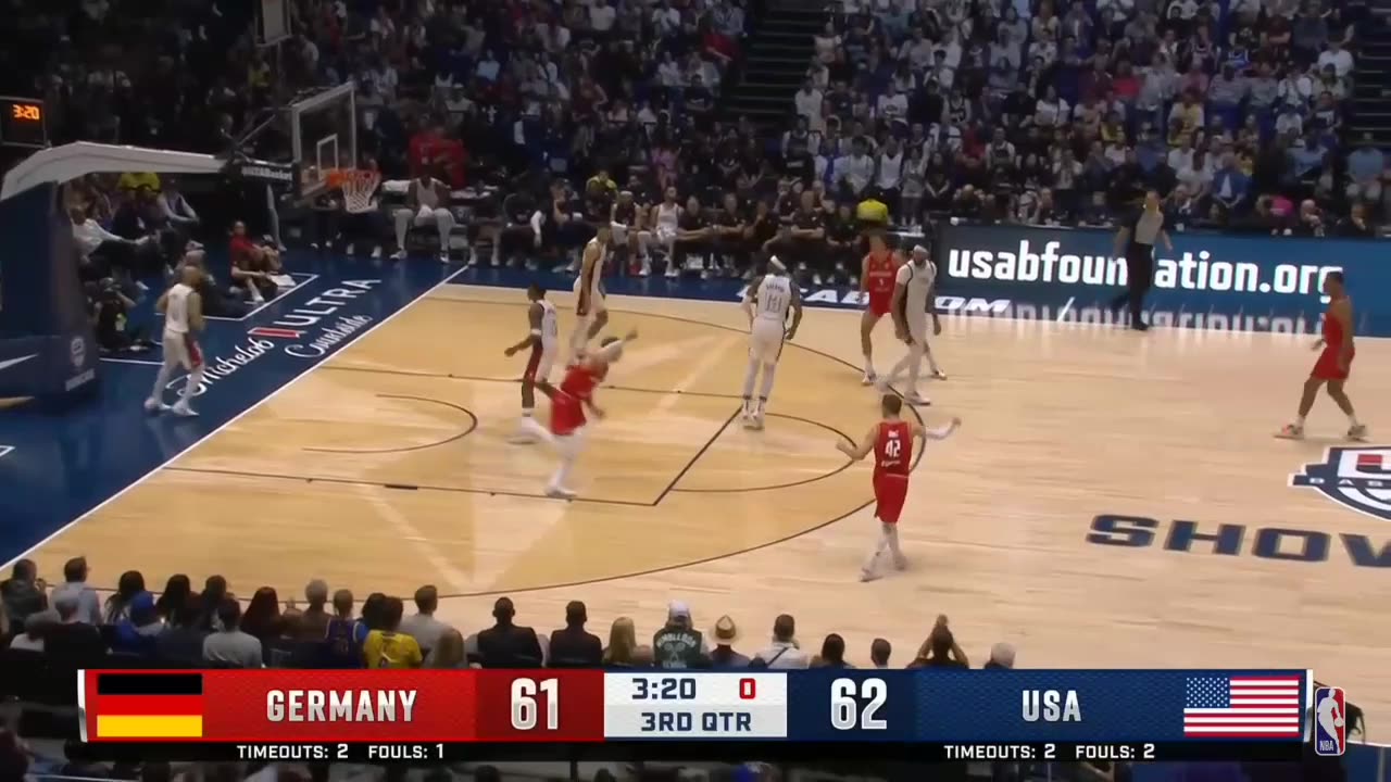 USA vs GERMANY |USAB SHOWCASE |great come back usa team |must watch