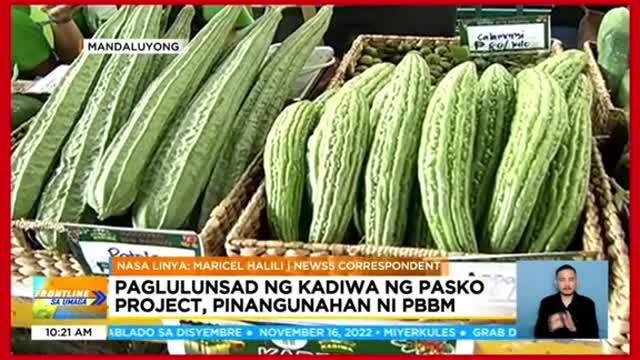 Paglulunsad ng Kadiwa ng Pasko project, pinangunahan ni PBBM