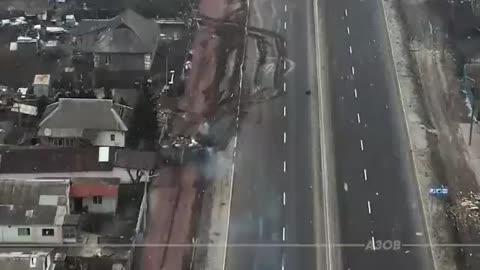Russian tank column ambushed near Brovary Region, Kyiv oblast.