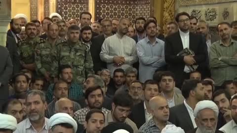 Ayatullah khameni at haram e imam Raza as