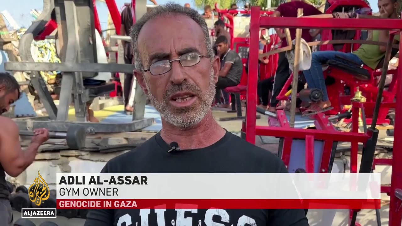 Palestinian resilience: Owner reopens gym after it was hit by Israeli airstrike