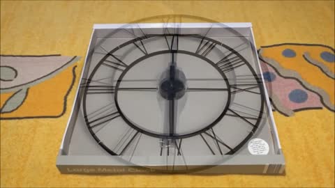 Large Metal Clock