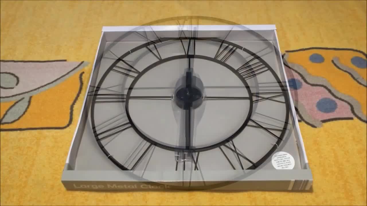 Large Metal Clock