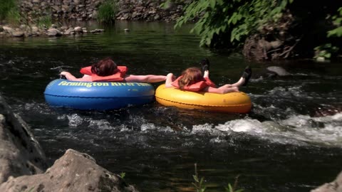 Heat Wave Tubing Farmington River Canon Vixia HF G70 June 19, 2024 #heatwave #weather #tubing