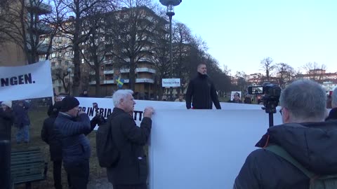 Manifestation in Stockholm against state Television