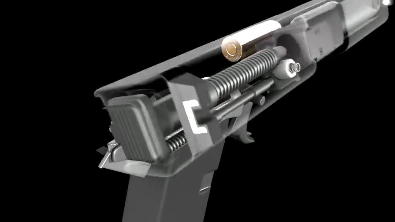 How A Glock 43 Works - 3D Animation ( 720 X 1280 )