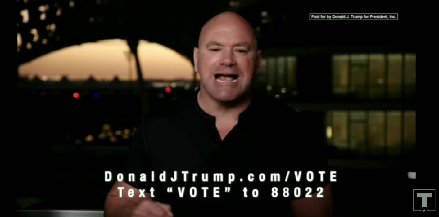 UFC's Dana White URGES America VOTE for President Trump