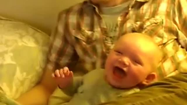 Baby Liam laughing hysterically after his mom sneezed