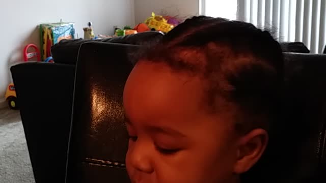 Grandson hates burnt biscuit