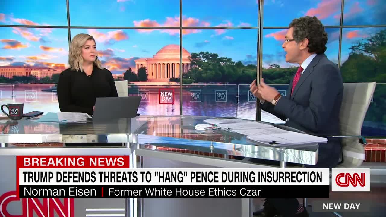 Hear Trump defend January 6 rioters who chanted 'hang Mike pence"