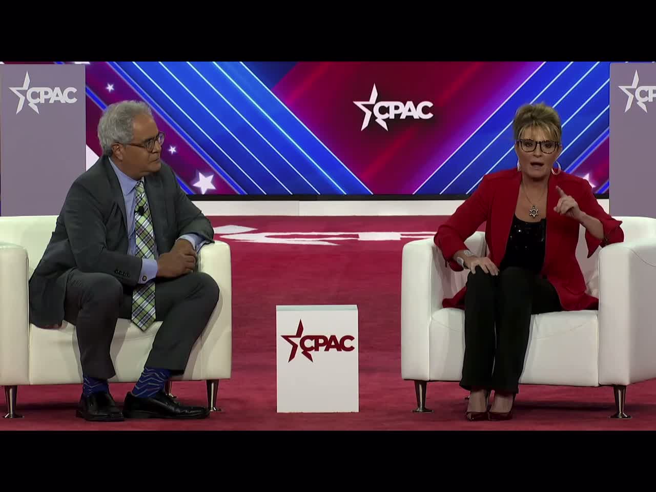 CPAC TX 2022 former AK gov and congressional candidate Sarah Palin preaches truth 🇺🇸