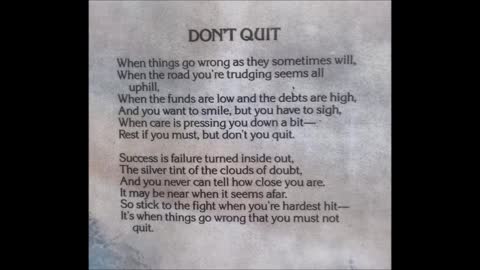 Don't Quit