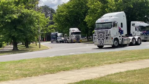 Trucks in Canberra - Convoy 2022