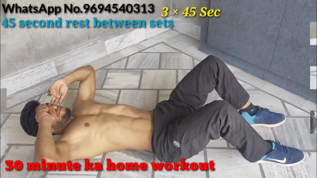 How To Get Six Pack Abs Workout At Home! with few simple tricks