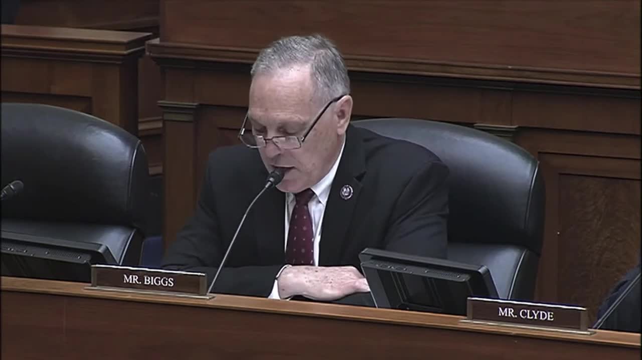 Biggs Calls Out Dems Attempts to Infringe Americans 2nd Amendment Rights During Oversight Hearing