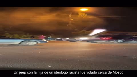 Un jeep con la hija del ideólogo racista Dugin fue volado cerca de Moscú. En publicaciones rusas,