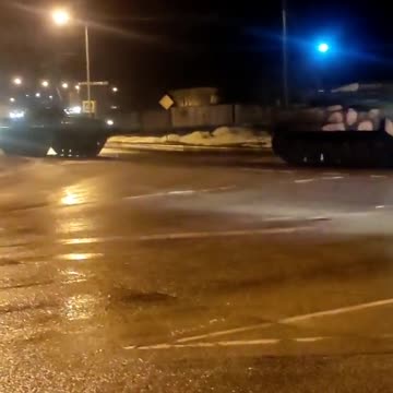 Russian Tanks and other Equipment Rolling Towards Ukraine