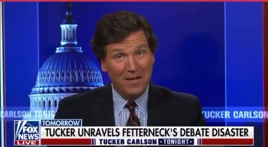 Tucker Carlson's reaction to Fetterman's debate performance is PERFECT