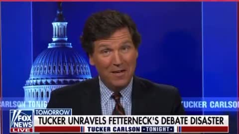 Tucker Carlson's reaction to Fetterman's debate performance is PERFECT