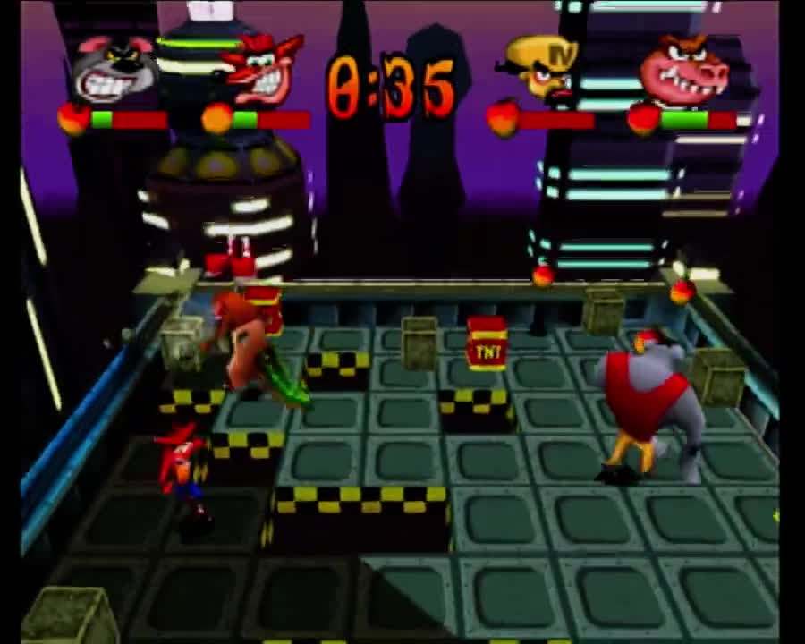 Crash Bash - Crate Crush On Space Bash Gameplay