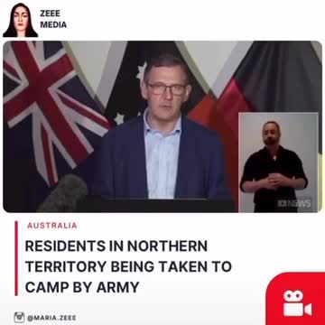 People are being sent to camps by the army (Australia)