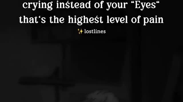 When your heart get crying instead of eye....