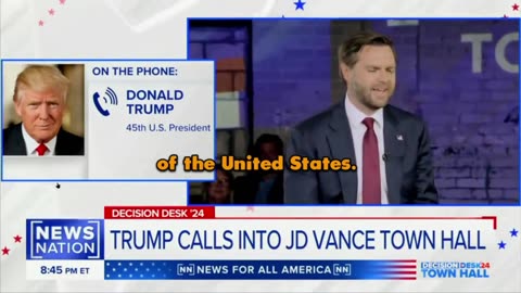 JD Vance at Town Hall w/Chris Cuomo, Trump surprised them with a call lol