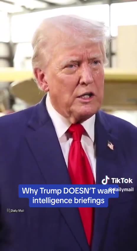 Donald Trump is refusing Intelligence briefings… because I KNOW WHAT’S HAPPENING..”