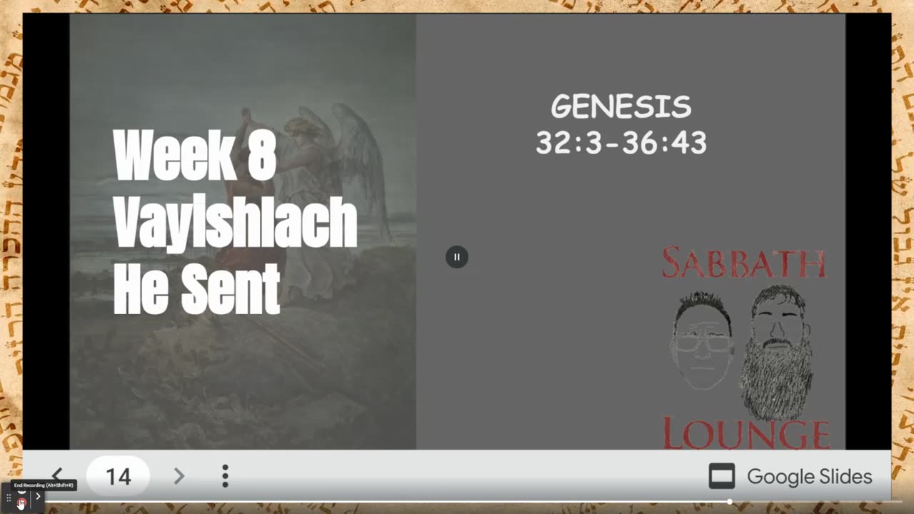 Torah Portions Week 8: Vayishlach Genesis 32:3–36:43 Jacob's Wrestling, Esau and the Twelve Tribes.