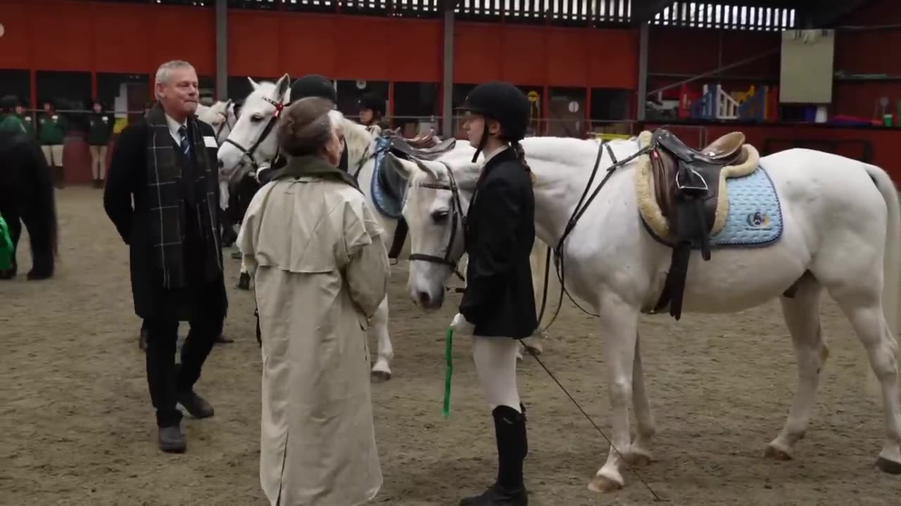 Royalnews -Princess Anne Joins Martin Clunes at Pony Centre