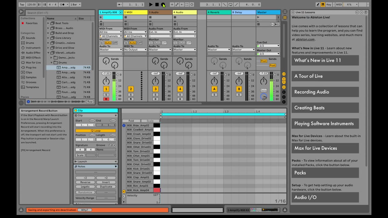 PRACTICE WITH ABLETON LIVE!