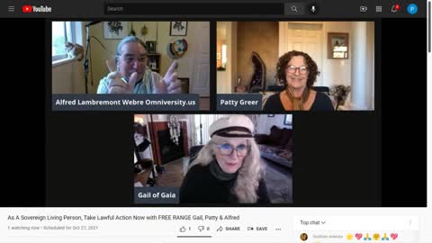 Alfred Weber, Patti Greer and Gail of Gaia