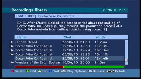 Doctor Who Confidential After Effects 22 05 2010