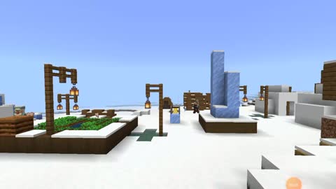 Harp, ice village, Minecraft, ambience, music, relaxing