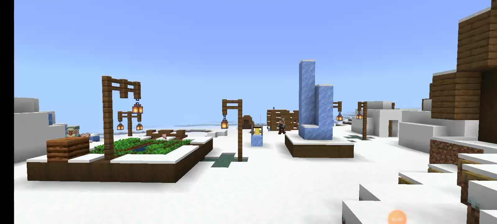 Harp, ice village, Minecraft, ambience, music, relaxing