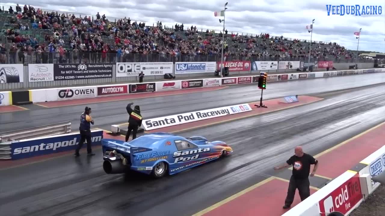 FIREFORCE 3 JET CAR - 10000+ HP EQUIVALENT - 1_4 MILE 5.95