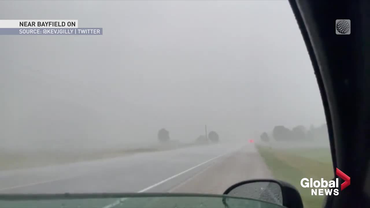 Severe storm hits parts of Ontario bringing rain, high winds
