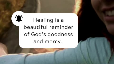 God’s goodness is revealed in His healing power,restoring us physically,emotionally,& spiritually.