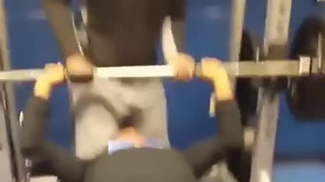 Guy fart in gym