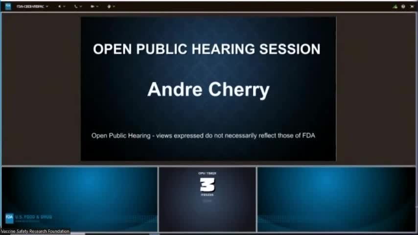 FDA Vaccine and Related Biological Products Advisory Committee - Andrey Cherry