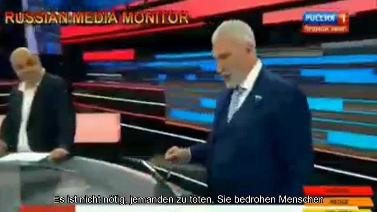 Der Propagandist verspricht, Journalisten auf besondere Weise zu schlagen.