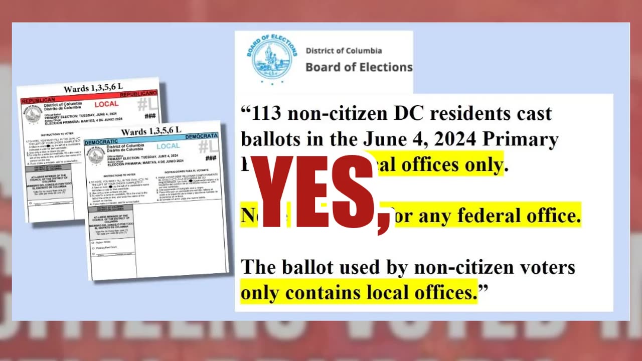 Fact Check: 113 Non-Citizens Did NOT Vote For President In DC June '2024 Presidential Primary'