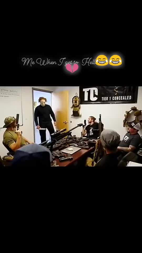 When you attack armed people with a knife