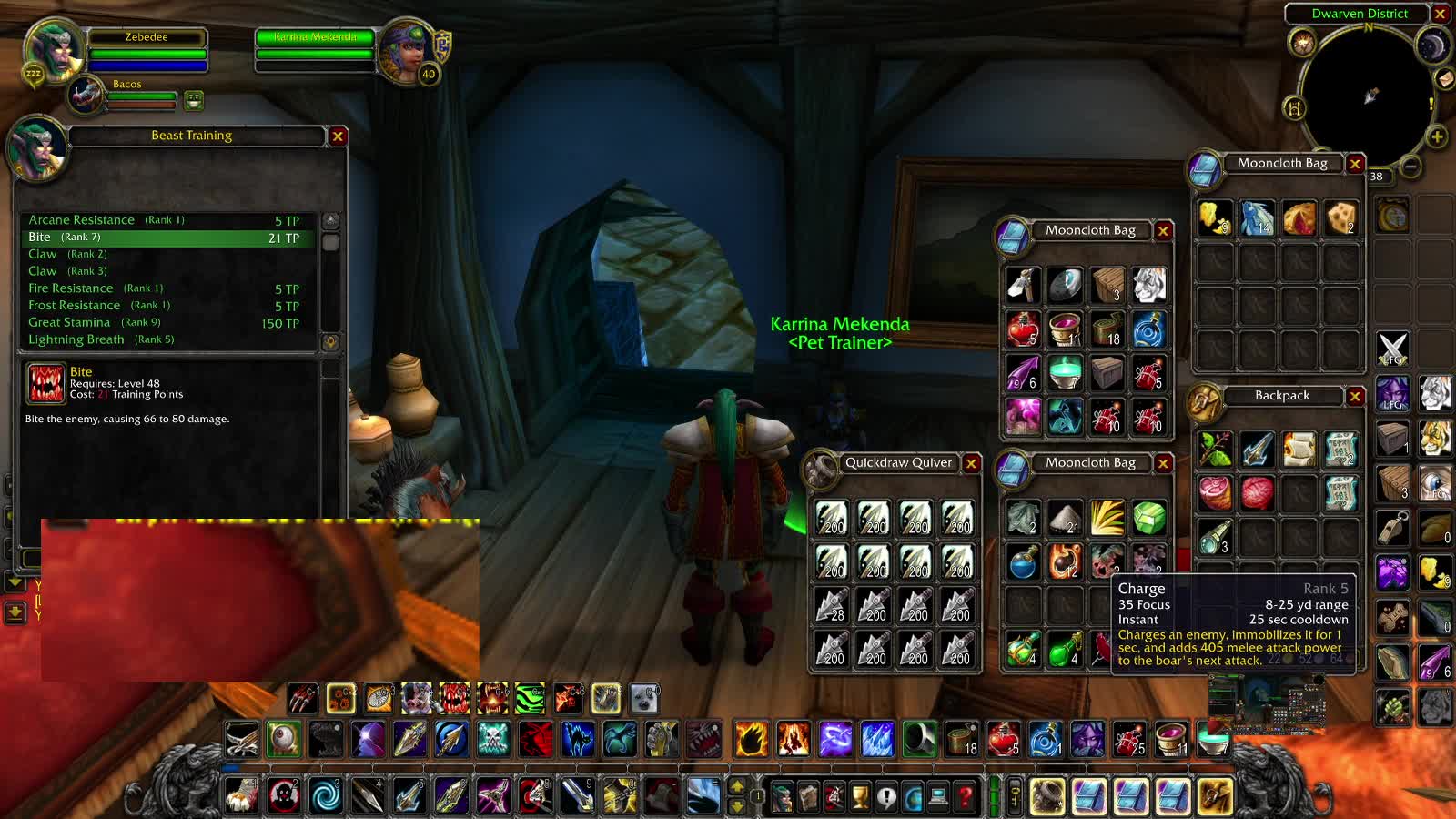 Classic World of Warcraft Another day in the life of a hunter