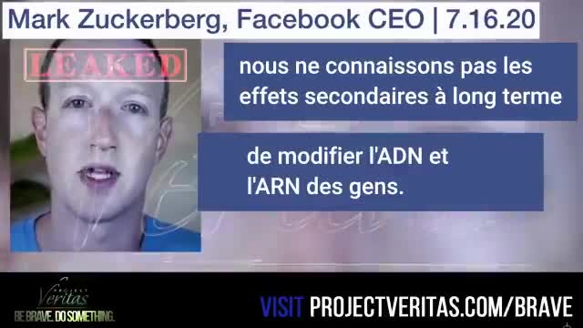 ZUCKERBERG, LE PARADOXE DES EUGÉNISTES, ON CENSURE A TOUT VA CEUX QUI DÉNONCENT L'INJECTION !!!