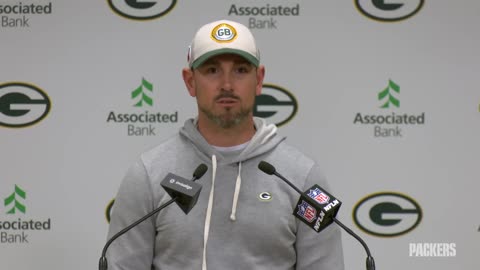 Head Coach Matt LaFleur talks to reporters and gives injury updates | Green Bay Packers