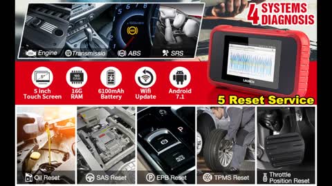 Review: LAUNCH Car Scanner CRP129E OBD2 Scanner ABS SRS Engine TCM Code Reader,Car Diagnostic T...