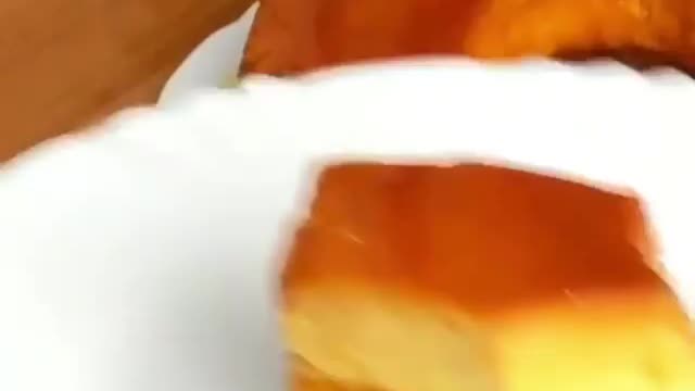 Milk pudding with carrot cake